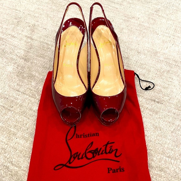 Christian Louboutin Shoes - Christian Louboutin Lady Peep 100 Slingback